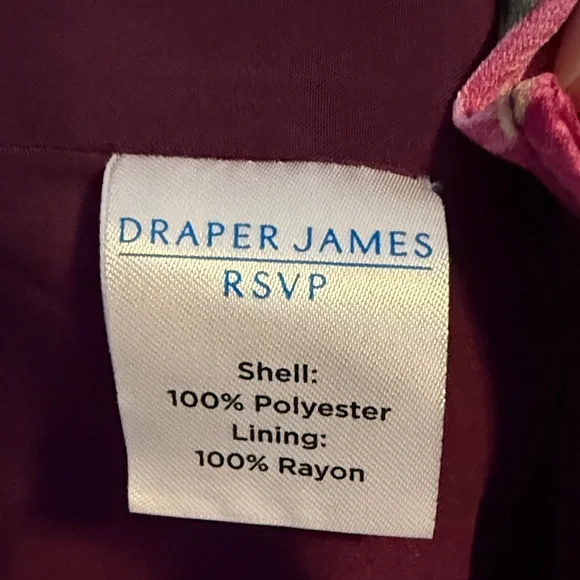 Draper James Plus Size Plum Floral Wrap Dress with Ruffles - Picture 12 of 12